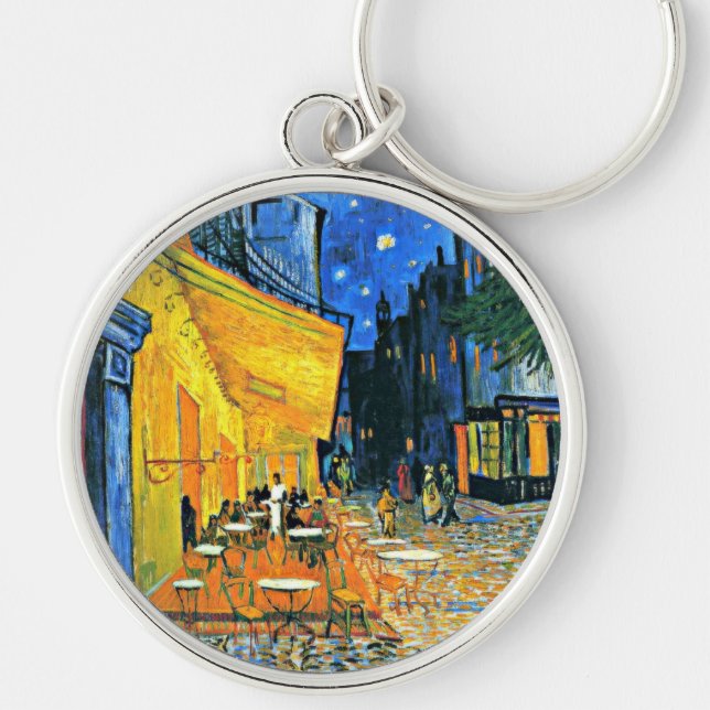 Van Gogh - Cafe Terrace Keychain (Front)