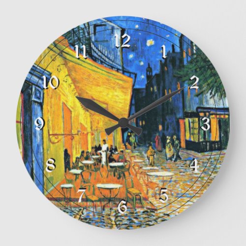 Van Gogh Cafe Terrace Large Clock