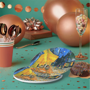 Van Gogh - Cafe Terrace Paper Plates