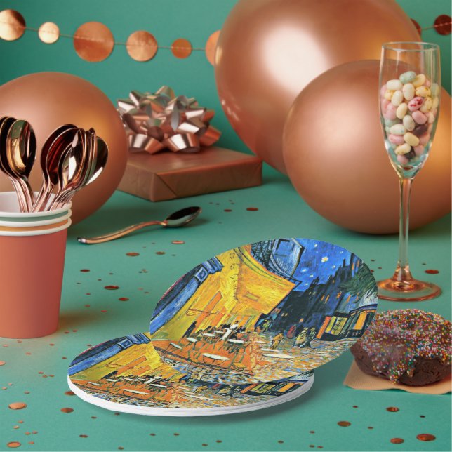 Van Gogh - Cafe Terrace Paper Plates (Multi)