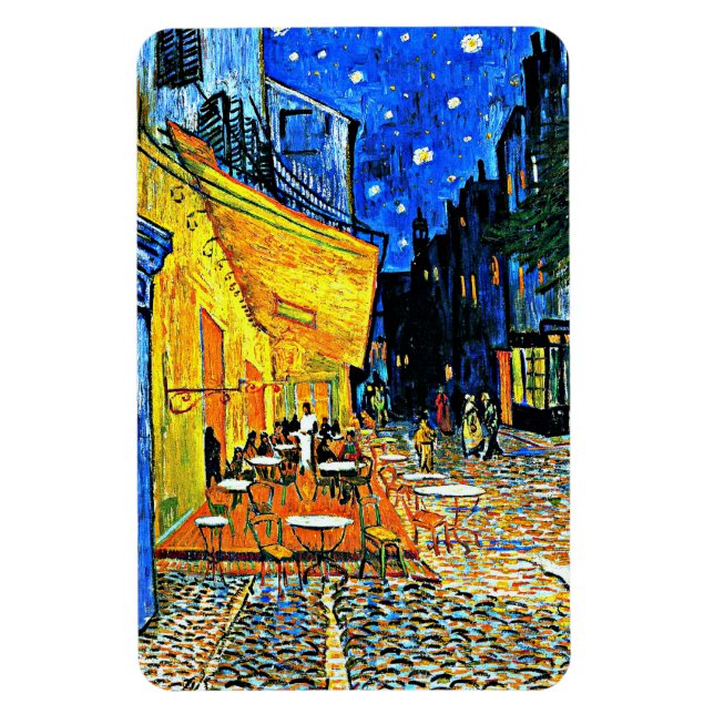 Van Gogh - Cafe Terrace, Place-du-Forum, Arles Magnet (Vertical)