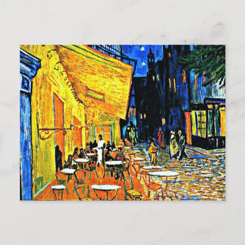 Van Gogh Cafe Terrace place_du_forum Postcard