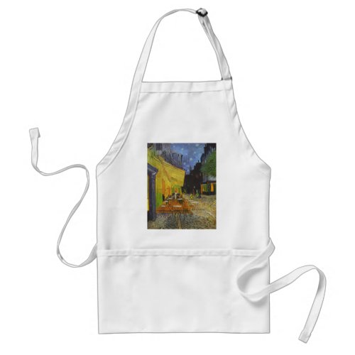 Van Gogh Cafe Terrace Post_Impressionist Adult Apron