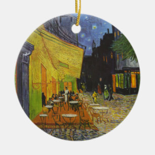 Van Gogh Cafe Terrace Post-Impressionist Ceramic Ornament