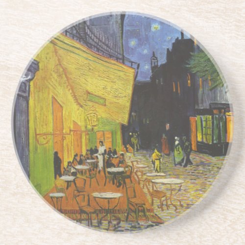 Van Gogh Cafe Terrace Post_Impressionist Coaster