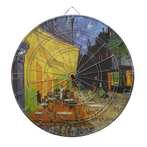 Van Gogh Cafe Terrace Post_Impressionist Dart Board