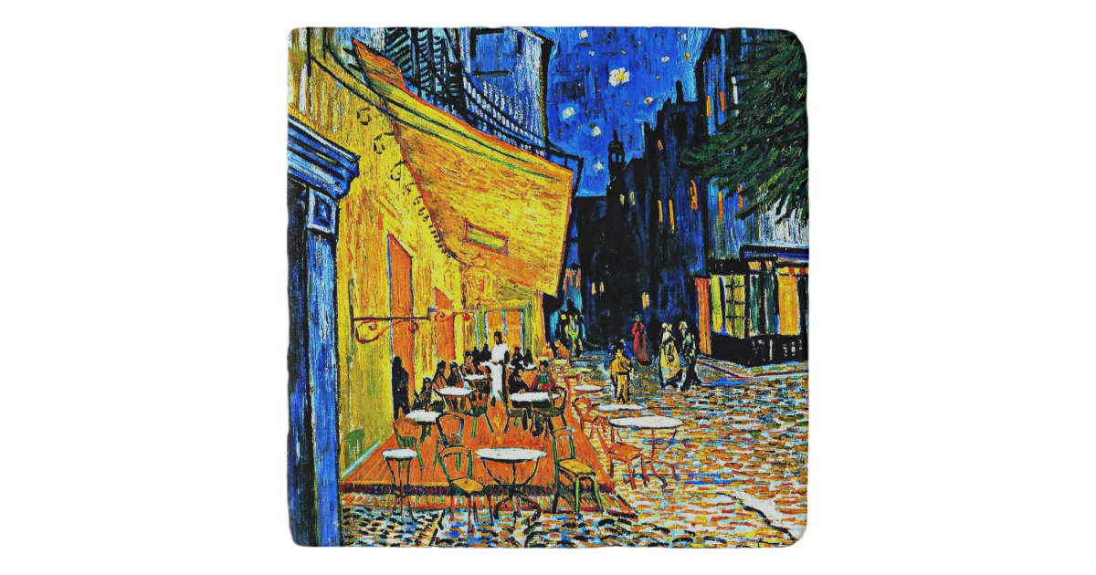Van Gogh Cafe Terrace Trivet Zazzle Com