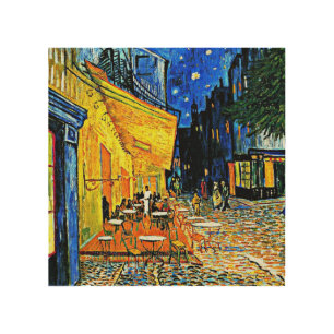 Van Gogh - Cafe Terrace Wood Wall Art
