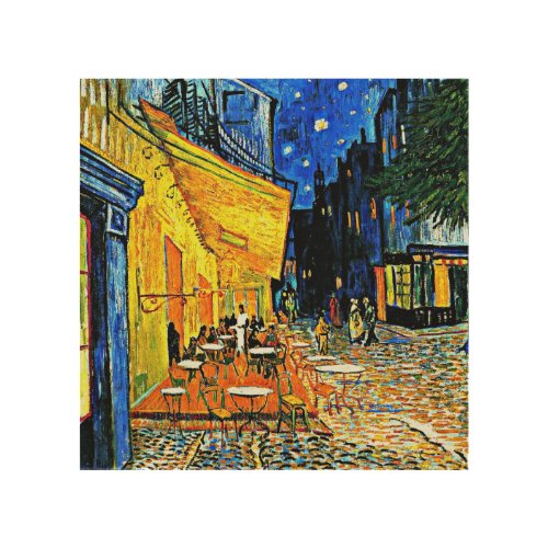 Van Gogh _ Cafe Terrace Wood Wall Art