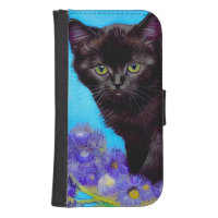 Van Gogh Cat and Flowers