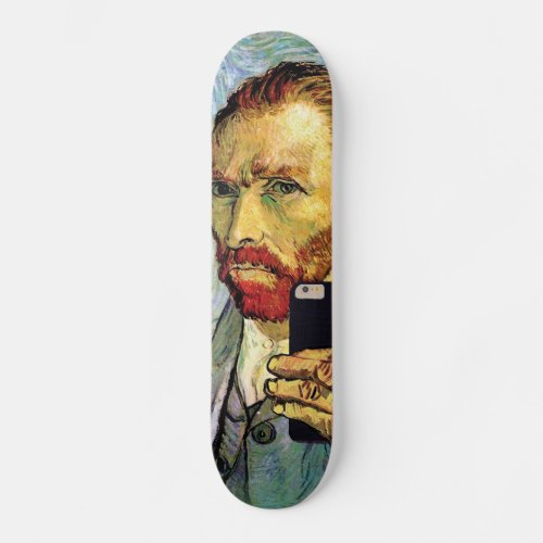 Van Gogh Cellphone Selfie Self Portrait Spoof Skateboard