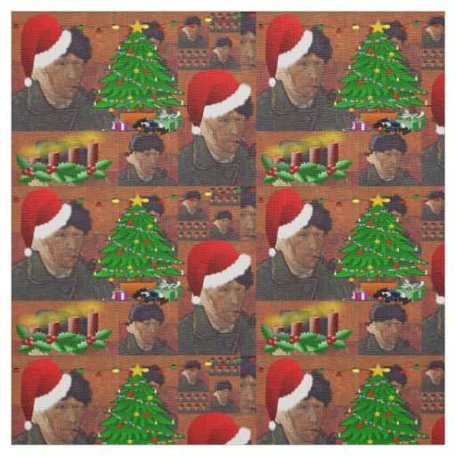van gogh christmas fabric