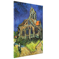 Van Gogh Church at Auvers Gallery Wrap Canvas