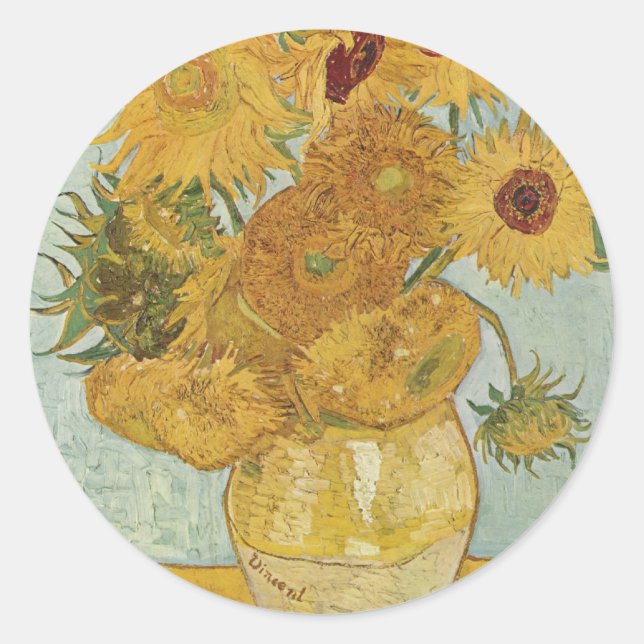 Van Gogh Classic Round Sticker (Front)