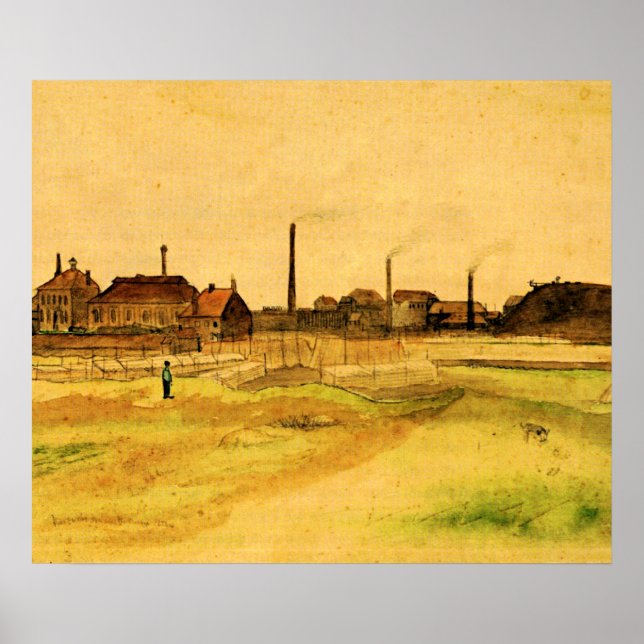 Van Gogh - Coalmine in the Borinage, Poster (Front)