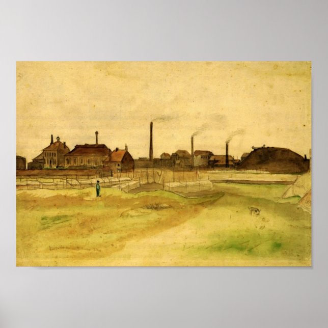 Van Gogh - Coalmine in the Borinage Poster (Front)