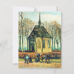 Van Gogh - Congregation, Reformed Church Postcard