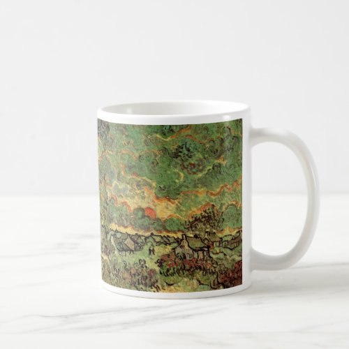 Van Gogh Cottages Cypresses Reminiscence of North Coffee Mug