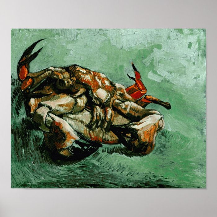 Van Gogh Crab on Its Back (F605)Fine Art Poster