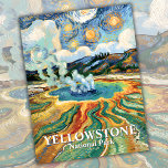 Van Gogh Custom Yellowstone National Park Travel Postcard<br><div class="desc">Yellowstone National Park comes alive in this Van Gogh inspired design of the Grand Prismatic Spring, where swirling brushstrokes and bold colors echo the beauty of Starry Night. The impressionist style highlights the geothermal wonder of America’s most famous hot springs, capturing the brilliant blues, oranges, and greens in a way...</div>