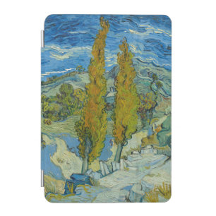 Van Gogh Cypresses - Swirling Blue Sky Art iPad Mini Cover