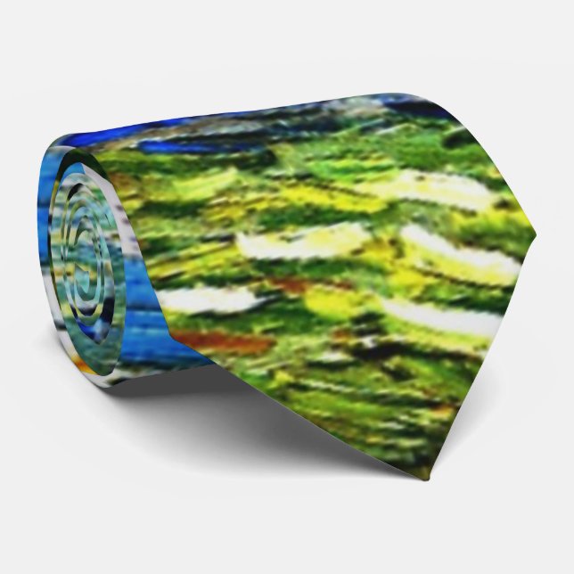 Van Gogh - Daubigny's Garden, 1890 Neck Tie (Rolled)