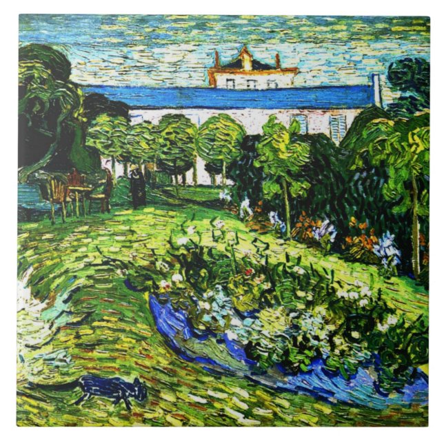 Van Gogh - Daubigny's Garden, Ceramic Tile (Front)