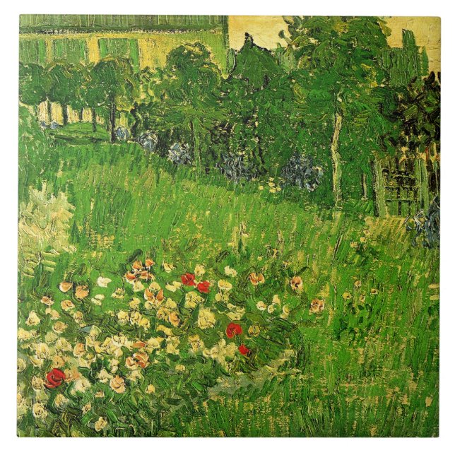 Van Gogh - Daubigny's Garden, Ceramic Tile (Front)