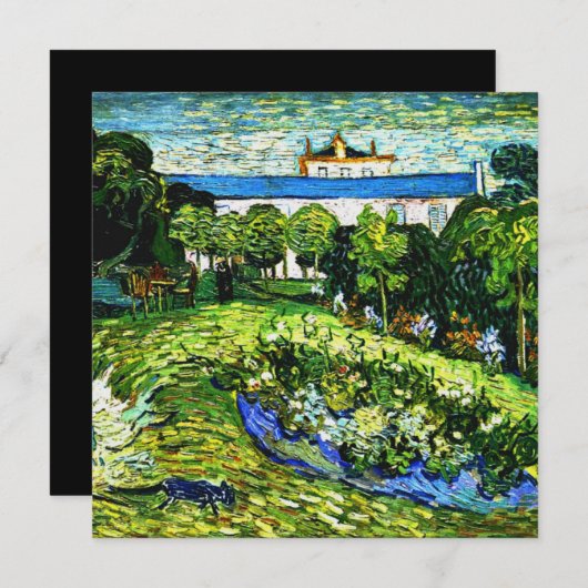Van Gogh - Daubigny's Garden, famous painting, (Front/Back)