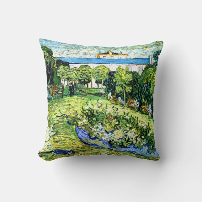Van Gogh - Daubigny's Garden Throw Pillow (Front)