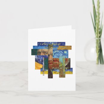 Van Gogh Dreams Quote Card by lazyrivergreetings at Zazzle