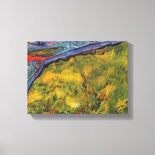 Van Gogh Enclosed Wheat Field with Rising Sun  Canvas Print