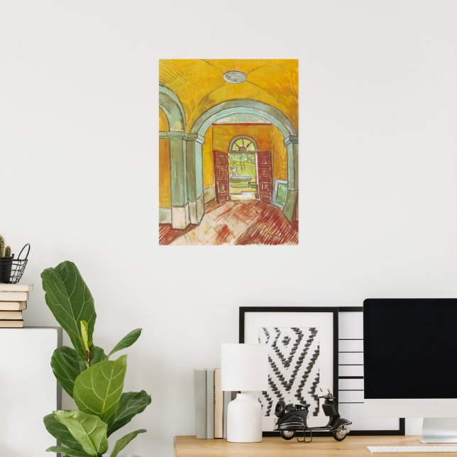 Van Gogh Entrance Hall of Saint Paul Hospital Poster (Home Office)