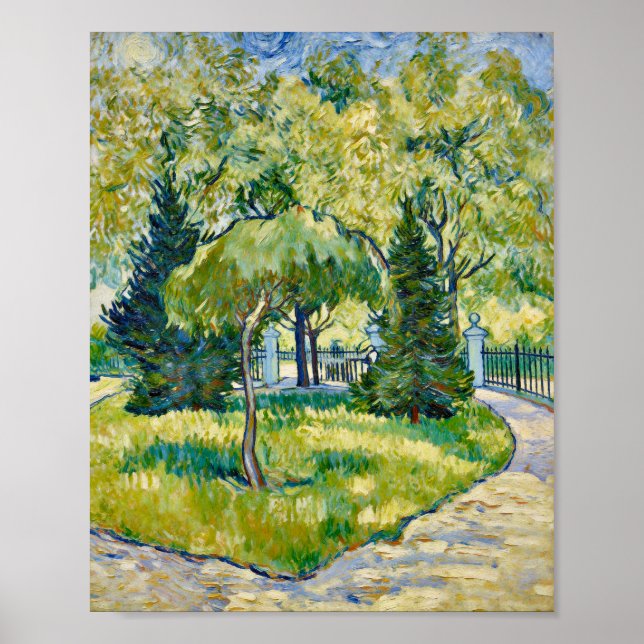 Van Gogh Entrance to the Park in Arles Poster (Front)