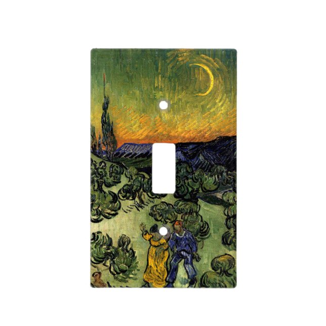 Van Gogh: Evening Promenade Light Switch Cover (Front)