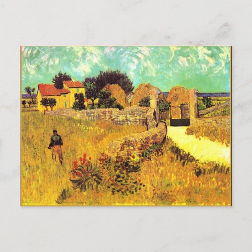 Van Gogh famous painting Farmhouse in Provence Postcard