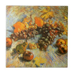 Van Gogh  Famous Painting fruit Ceramic Tile<br><div class="desc">Van Gogh Still Life Apples, Pears, LemonCeramic Tile</div>