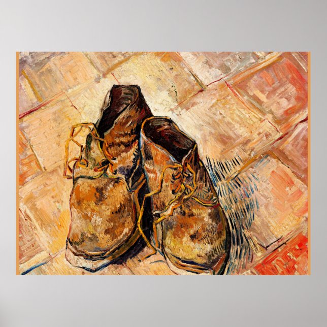 Van Gogh famous painting, Shoes,  Poster (Front)