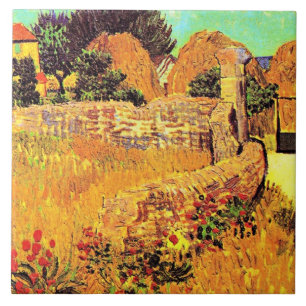 Van Gogh - Farmhouse in Provence Ceramic Tile