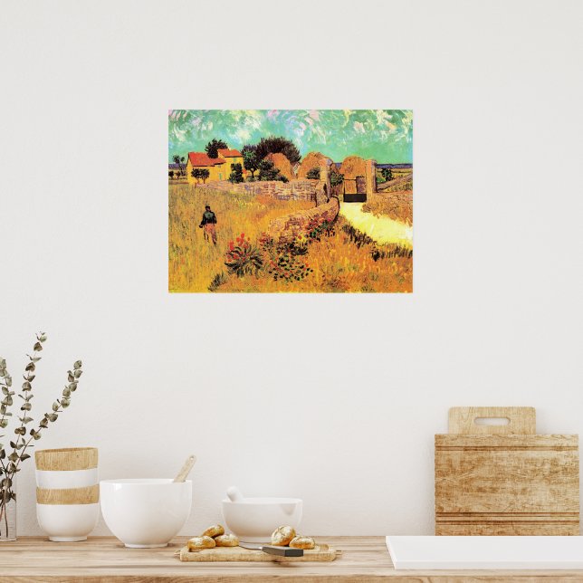 Van Gogh - Farmhouse in Provence, Poster (Kitchen)