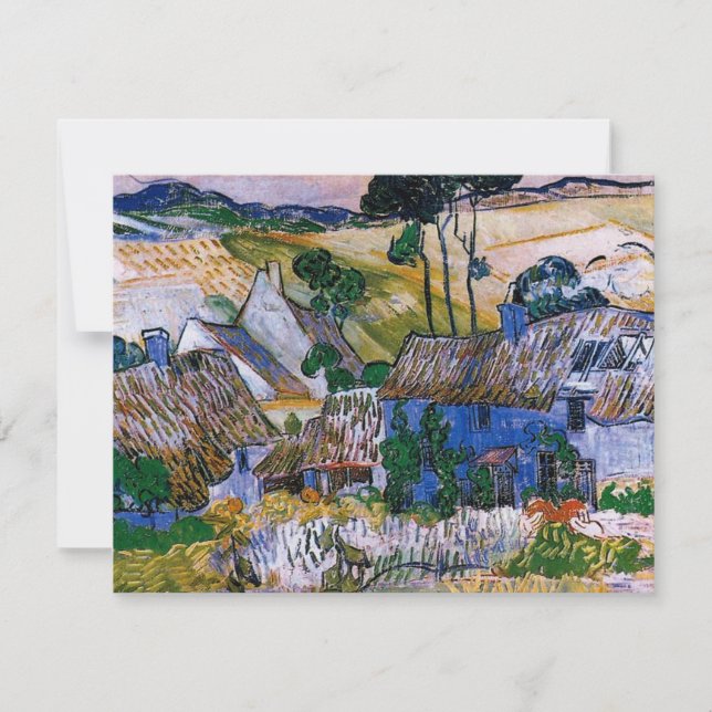 Van Gogh - Farms near Auvers  Card (Front)