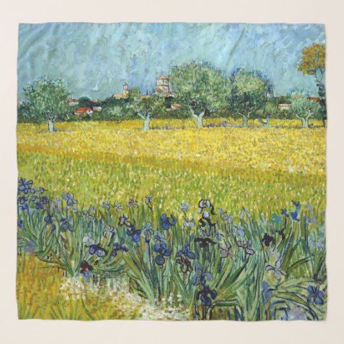 Van Gogh Field of Iris Scarf