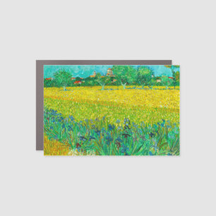 Van Gogh Field with Irises Near Arles Car Magnet