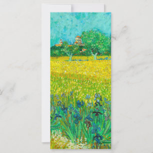 Van Gogh Field with Irises Near Arles Card