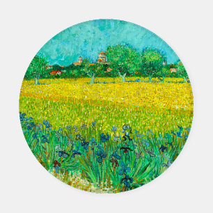 Van Gogh Field with Irises Near Arles Coaster Set