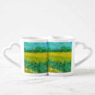 Van Gogh Field with Irises Near Arles Coffee Mug Set