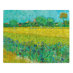 Van Gogh Field with Irises Near Arles Jigsaw Puzzle