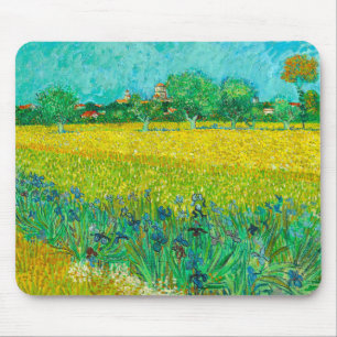 Van Gogh Field with Irises Near Arles Mouse Pad
