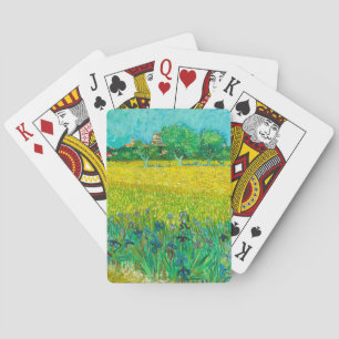 Van Gogh Field with Irises Near Arles Poker Cards