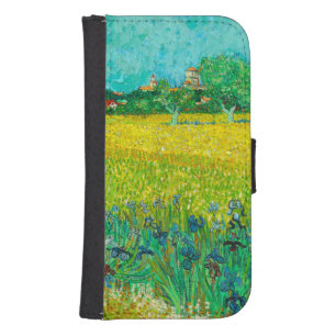 Van Gogh Field with Irises Near Arles Galaxy S4 Wallet Case